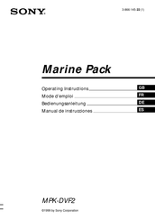 Sony MPK-DVF2 Operating Instructions Manual