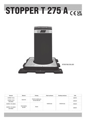 RIB STOPPER T 275 A Installation Manual