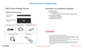 Viking ONYX Series Quick Installation Manual