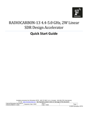 Richardson RFPD RADIOCARBON-13 Quick Start Manual