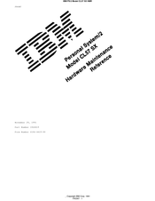 IBM Personal System/2 CL57 SX Hardware Maintenance Reference