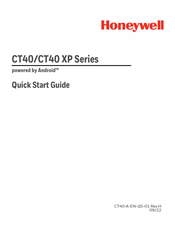 Honeywell CT40 XP Series Quick Start Manual