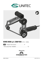 CS Unitec KING-BOA Original Instructions Manual