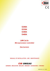 Unigas G335A Manual Of Installation - Use - Maintenance