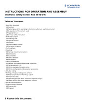 schmersal RSS 36-I1-D-R Manual