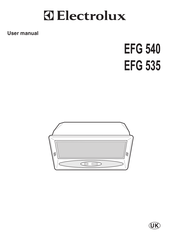 Electrolux EFG540G User Manual