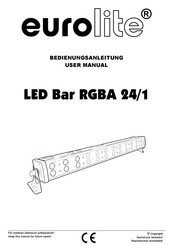 EuroLite LED Bar RGBA 24/1 User Manual