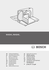 Bosch MAS44 Series Operating Instructions Manual