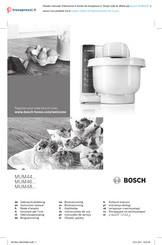 Bosch MUM4407 Instruction Manual