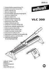 Wolfcraft 6936 Original Instruction Manual