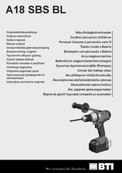 BTI A18 SBS BL Original Instructions Manual