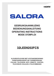Salora 32LED9202FCS Operating Instructions Manual