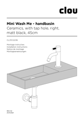 Clou mini wash me CL/03.12236 Installation Instructions Manual
