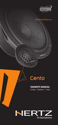 Hertz Cento CX 100 Owner's Manual