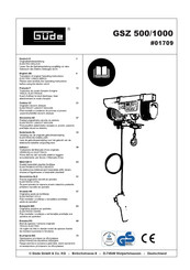 Gude GSZ 500 Manual
