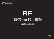 Canon RF 28-70mm F2 L USM Instructions Manual