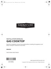 LG SKSGT3054S Installation Manual