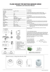 Hytronik HBHC25 Installation And Instruction Manual