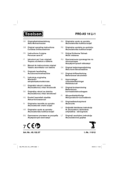 Toolson PRO-AS 18 Li-1 Operating Instructions Manual