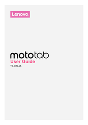 Lenovo mototab TB-X704A User Manual