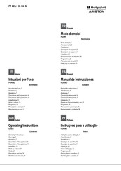 Hotpoint Ariston FT 820.1 IX /HA S Operating Instructions Manual