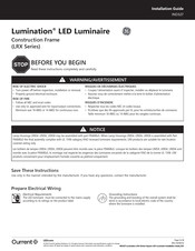 Ge Lumination LRX Series Installation Manual