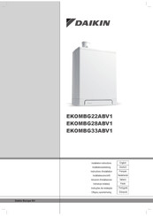 Daikin EKOMBG22ABV1 Installation Instructions Manual