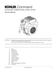 Kohler COMMAND CH20 Service Manual