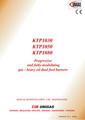 Unigas KTP1030 Manual Of Installation - Use - Maintenance