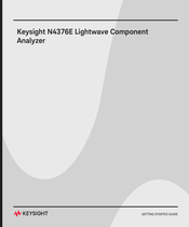Keysight N4376E Getting Started Manual