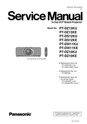 Panasonic PT-DZ13KE Service Manual