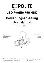 Expolite led22924 User Manual