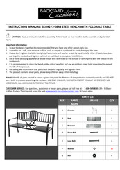 Backyard Creations 273-0843 Instruction Manual