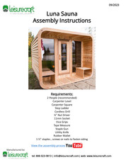 leisurecraft Luna Assembly Instructions Manual