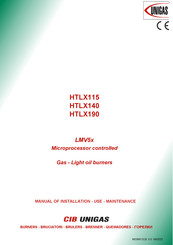 CIB UNIGAS HTLX190 Installation Manual