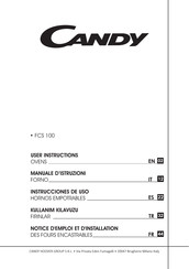 CANDY HOOVER FCS 100 User Instructions