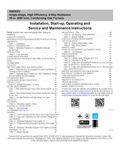 Carrier N96MSN Installation, Start-Up, Operating And Service And Maintenance Instructions
