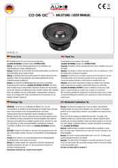 Audio System CO 06 QC EVO User Manual