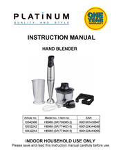 Platinum 10532243 Instruction Manual
