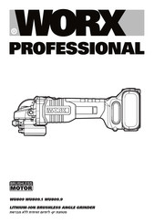 Worx Professional WU809 1 Series Instructions Manual
