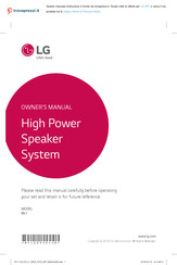 LG RK1 Owner's Manual