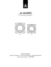 JL Audio e112 Owner's Manual