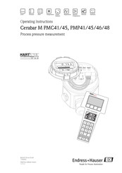 Endress+Hauser Cerabar M PMC45 Operating Instructions Manual