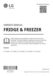 LG GT-279WDC Owner's Manual