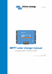 Victron energy SmartSolar MPPT 100/30 Manual