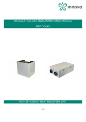 Innova HRP DOMO Installation, Use & Maintenance Manual