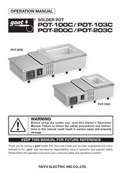 Goot POT-200C Operation Manual