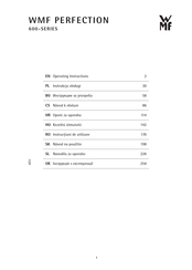 WMF PERFECTION 600 Series Operating Instructions Manual