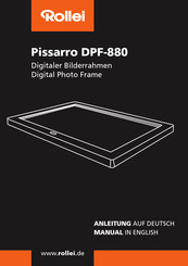 Rollei Pissarro DPF-880 Manual