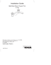 Kohler K-T15806 Installation Manual